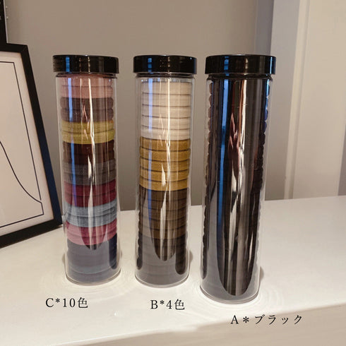 ヘアゴム20本セット プレーン ヘアタイ ヘアアクセサリー 収納ケース付き ヘアアレンジ 髪留め 無地 髪飾り 女性 プチプラ 普段使い 大人カジュアル お出かけ 21SHIPIN-072