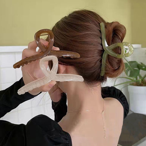 ヘアクリップ大きめアクリルバンスクリップ ヘアアクセサリー 大人っぽい 可愛い まとめ髪 シンプル 誕生日プレゼント 雑貨 春夏オルチャン アクセ 髪留め 大人気 21SHIPIN-077