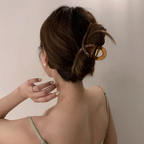 ヘアクリップ大きめアクリルバンスクリップ ヘアアクセサリー 大人っぽい 可愛い まとめ髪 シンプル 誕生日プレゼント 雑貨 春夏オルチャン アクセ 髪留め 大人気 21SHIPIN-077
