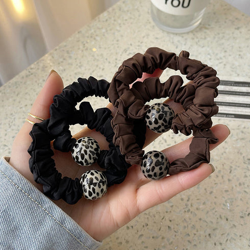レオパード柄ヘアゴム レディースシュシュ ヘアアクセサリー 2点セット ヒョウ柄 韓国ファッション ヘアアクセ プチプラ 30代40代50代 アニマル柄 髪飾り 21SHIPIN-083