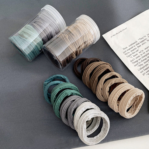 ヘアゴム8本セット 無地 リングヘアゴム ヘアアクセサリー レディース 収納ケース付き ヘアアレンジ 髪留め 髪飾り プチプラ 普段使い 大人カジュアル ヘアタイ 21SHIPIN-086