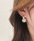 人魚の涙 パールピアス レディース 上品 フープピアス高見え きれいめ アクセサリー 韓国ファッション 大人かわいい 小ぶりピアス 人気ピアス 小物モード系アクセ 21SHIPIN-087