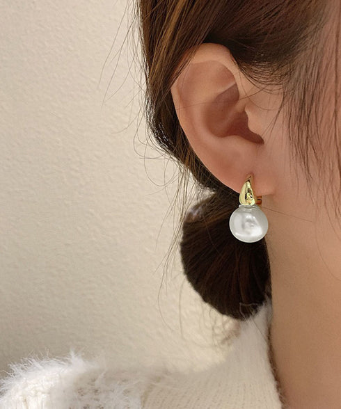 人魚の涙 パールピアス レディース 上品 フープピアス高見え きれいめ アクセサリー 韓国ファッション 大人かわいい 小ぶりピアス 人気ピアス 小物モード系アクセ 21SHIPIN-087