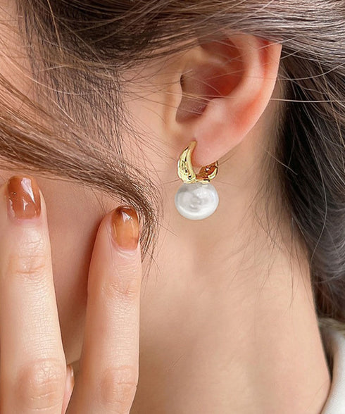 人魚の涙 パールピアス レディース 上品 フープピアス高見え きれいめ アクセサリー 韓国ファッション 大人かわいい 小ぶりピアス 人気ピアス 小物モード系アクセ 21SHIPIN-087