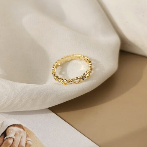 ハートリング レディース きらきら 指輪 リング指輪 ゴールド アクセサリー 流行り ジュエリー フェミニン 人気プレゼント メタル 人差し指 韓国ファッション 21SHIPIN-091