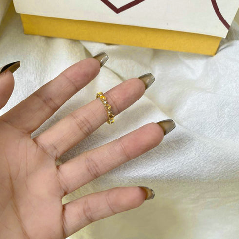 ハートリング レディース きらきら 指輪 リング指輪 ゴールド アクセサリー 流行り ジュエリー フェミニン 人気プレゼント メタル 人差し指 韓国ファッション 21SHIPIN-091