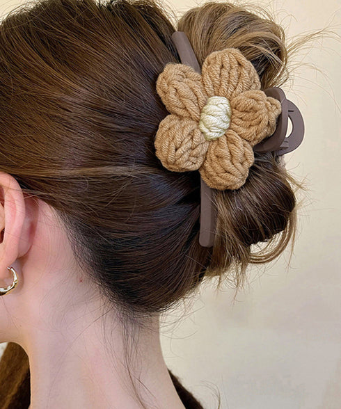 ヘアクリップレディース 花バンスクリップ ヘアアクセサリー 大ぶり まとめ髪 マットバンスクリップ お洒落 かわいい オルチャン しっかり留まる 韓国ファッション 21SHIPIN-092