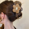 ヘアクリップレディース 花バンスクリップ ヘアアクセサリー 大ぶり まとめ髪 マットバンスクリップ お洒落 かわいい オルチャン しっかり留まる 韓国ファッション 21SHIPIN-092