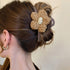 ヘアクリップレディース 花バンスクリップ ヘアアクセサリー 大ぶり まとめ髪 マットバンスクリップ お洒落 かわいい オルチャン しっかり留まる 韓国ファッション 21SHIPIN-092