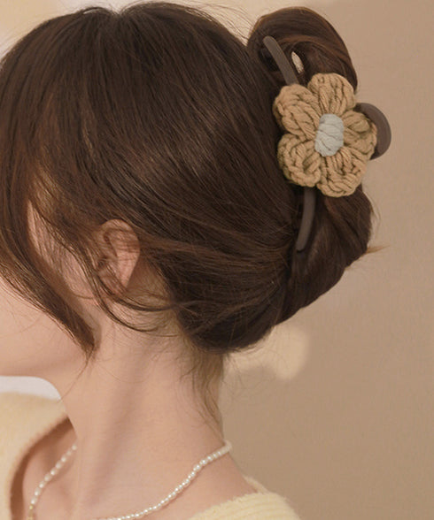 ヘアクリップレディース 花バンスクリップ ヘアアクセサリー 大ぶり まとめ髪 マットバンスクリップ お洒落 かわいい オルチャン しっかり留まる 韓国ファッション 21SHIPIN-092