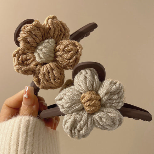 ヘアクリップレディース 花バンスクリップ ヘアアクセサリー 大ぶり まとめ髪 マットバンスクリップ お洒落 かわいい オルチャン しっかり留まる 韓国ファッション 21SHIPIN-092
