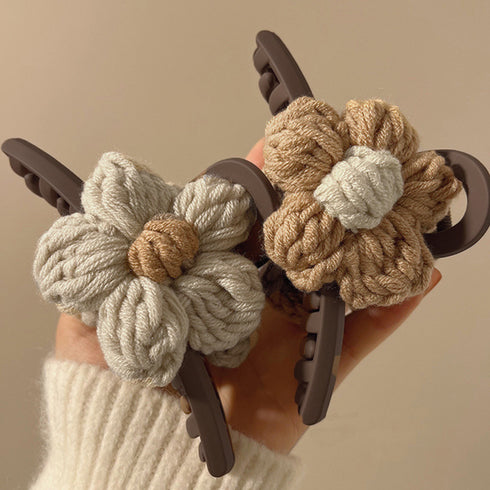 ヘアクリップレディース 花バンスクリップ ヘアアクセサリー 大ぶり まとめ髪 マットバンスクリップ お洒落 かわいい オルチャン しっかり留まる 韓国ファッション 21SHIPIN-092