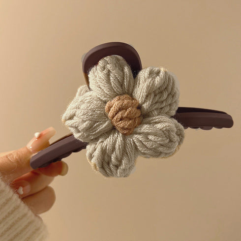 ヘアクリップレディース 花バンスクリップ ヘアアクセサリー 大ぶり まとめ髪 マットバンスクリップ お洒落 かわいい オルチャン しっかり留まる 韓国ファッション 21SHIPIN-092