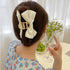 ビッグリボン ヘアクリップ レディース春 リボンクリップ 韓国風 リボンバレッタ トレンドヘアアクセサリー 大人可愛い髪飾り まとめ髪 オフィスカジュアル 女子会 21SHIPIN-095
