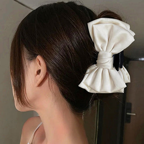 ビッグリボン ヘアクリップ レディース リボンクリップ 韓国風 リボンバレッタ ヘアアクセサリー 人気 髪飾り 大人可愛い まとめ髪 オフィスカジュアル 女子会 21SHIPIN-096
