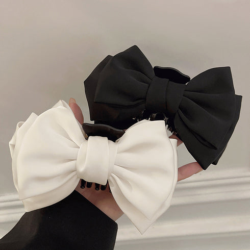 ビッグリボン ヘアクリップ レディース リボンクリップ 韓国風 リボンバレッタ ヘアアクセサリー 人気 髪飾り 大人可愛い まとめ髪 オフィスカジュアル 女子会 21SHIPIN-096