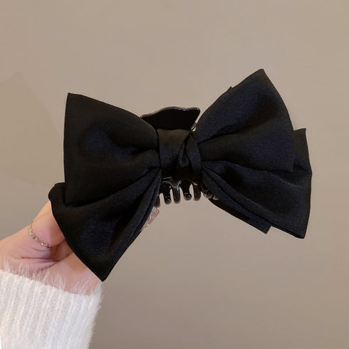 ビッグリボン ヘアクリップ レディース リボンクリップ 韓国風 リボンバレッタ ヘアアクセサリー 人気 髪飾り 大人可愛い まとめ髪 オフィスカジュアル 女子会 21SHIPIN-096