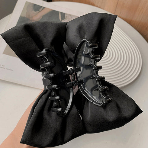 ビッグリボン ヘアクリップ レディース リボンクリップ 韓国風 リボンバレッタ ヘアアクセサリー 人気 髪飾り 大人可愛い まとめ髪 オフィスカジュアル 女子会 21SHIPIN-096