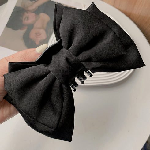 ビッグリボン ヘアクリップ レディース リボンクリップ 韓国風 リボンバレッタ ヘアアクセサリー 人気 髪飾り 大人可愛い まとめ髪 オフィスカジュアル 女子会 21SHIPIN-096
