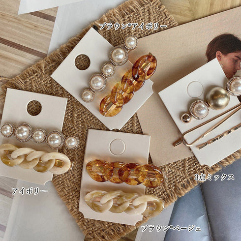 ヘアピンレディース パールSETピン春夏 ヘアアクセサリー 大人ヘアクリップ パール髪留め まとめ髪 かわいい 髪飾り 普段使い デイリー ゴールド オフィス雑貨 21SHIPIN-104