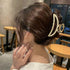 バンスクリップ韓国風 ヘアクリップ髪留め 異素材mixヘアアクセサリー レディース ヘアアレンジ オルチャン まとめ髪 雑貨 ヘアスタイル 簡単挟む ヘアアクセ 21SHIPIN-109