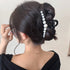 ヘアクリップ 大きめヘアアクセサリー黒 レディース 可愛いヘアアクセサリー ボリューム パールワニクリップ まとめ髪 簡単 ヘア小物 オフィスカジュアル 髪飾り 21SHIPIN-115