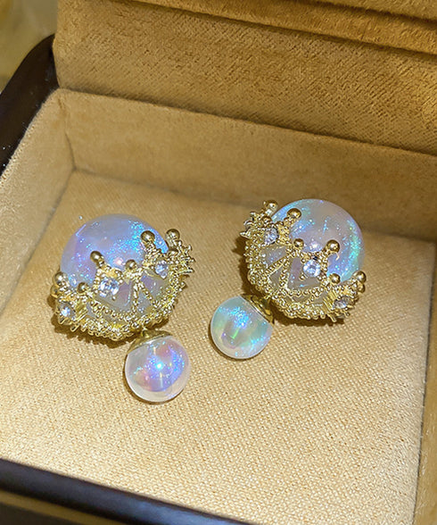 リバーシブルビッグパールピアスレディース 韓国風パールピアス 人魚の涙2WAYピアス 大ぶりスタッドピアス オルチャン 二粒パール 大人可愛 耳飾り 女性パーティ 21SHIPIN-119