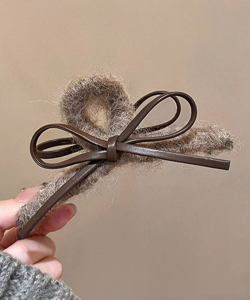 ヘアクリップバンスクリップ秋冬レディース リボンヘアアクセサリー韓国風可愛い しっかり挟めるまとめ髪簡単 オフィスカジュアル髪飾り 大人ヘアアレンジ ハーフアップ 21SHIPIN-122