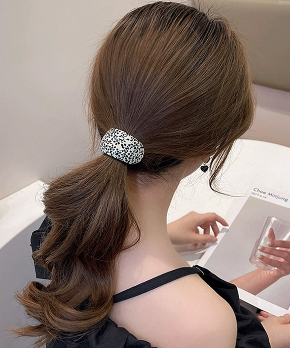ミックスカラーカーブヘアゴムレトロお洒落