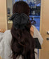 ドット柄リボンバンスクリップヘアクリップ ヘアアクセサリー 水玉 大きめリボン ビッグリボン 韓国ファッション 大人ガーリー簡単 ヘアアレンジ ハーフアップ髪飾り 21SHIPIN-128