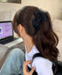韓国風バンスクリップ リボンヘアクリップ レディースヘアアクセサリー 髪飾りギンガムチェック ガーリーまとめ髪 軽量ヘアアレンジ簡単上品髪留め オフィスカジュアル 21SHIPIN-130