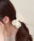 韓国風バンスクリップ リボンヘアクリップ レディースヘアアクセサリー 髪飾りギンガムチェック ガーリーまとめ髪 軽量ヘアアレンジ簡単上品髪留め オフィスカジュアル 21SHIPIN-130
