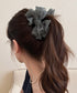 韓国風バンスクリップ リボンヘアクリップ レディースヘアアクセサリー 髪飾りギンガムチェック ガーリーまとめ髪 軽量ヘアアレンジ簡単上品髪留め オフィスカジュアル 21SHIPIN-130