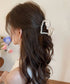 韓国風バンスクリップ クリアヘアクリップ パール調ヘアアクセサリー ビーズデザインヘアクリップ まとめ髪大人可愛い上品 フェミニン おしゃれヘアアクセハーフアップ 21SHIPIN-131