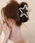韓国風バンスクリップ クリアヘアクリップ パール調ヘアアクセサリー ビーズデザインヘアクリップ まとめ髪大人可愛い上品 フェミニン おしゃれヘアアクセハーフアップ 21SHIPIN-131