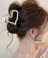 韓国風バンスクリップ クリアヘアクリップ パール調ヘアアクセサリー ビーズデザインヘアクリップ まとめ髪大人可愛い上品 フェミニン おしゃれヘアアクセハーフアップ 21SHIPIN-131