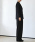 パンツスーツセット テーラードジャケット スーツワイドパンツ 上下セット セミワイドパンツ ゆったりシルエット 服 おしゃれボトムス オフィス 30代40代50代 21TZ-005