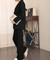 パンツスーツセット テーラードジャケット スーツワイドパンツ 上下セット セミワイドパンツ ゆったりシルエット 服 おしゃれボトムス オフィス 30代40代50代 21TZ-005