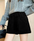 コーデュロイショートパンツ 裏起毛短パン レディース ポケット付き ショーパン ウエストゴム 美脚脚長 ホットパンツ 韓国風 ベーシックパンツ おしゃれ ボトムス 24BDMS-019
