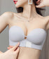 ブラジャー単品 ストラップレスブラ楽ちん ノンワイヤー 滑り止め 2WAYブラ シームレス 小胸ブラ ずれない 谷間見せ ドレスブラジャー 響きにくい 美胸下着 24INNA-001