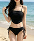 ビキニ 2点水着セット セパレート水着 キャミビキニ サイドリボンショートパンツ 上下セット 大人可愛い スイムウェア おしゃれ水着 水遊び 海辺夏 盛れる水着 24MZK-010