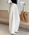ワイドパンツウエストゴムストレートパンツ レディース ハイウエスト イージーパンツ 楽ちん リラックスパンツ カジュアル 無地 ロングパンツ 紐付き 薄手長ズボン 24BDMS-012