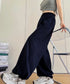 ワイドパンツ レディースストレートパンツ ハイウエスト ゆったり ワークパンツ ドローストリング イージーパンツ ウエストゴム 薄手パラシュートパンツ春夏 着やせ 24BDMS-015