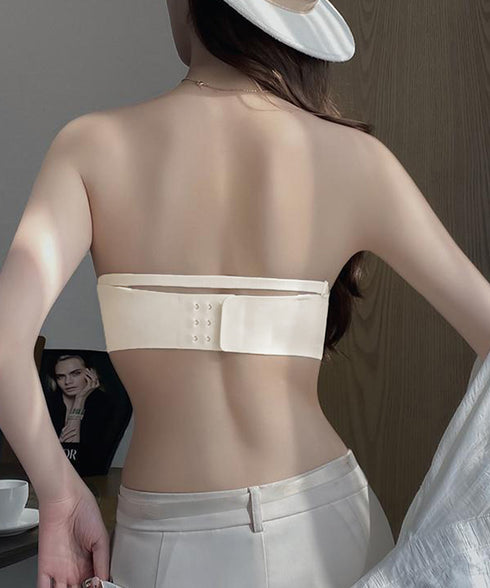 ブラジャー単品 ストラップレスブラ楽ちん ノンワイヤー 滑り止め 2WAYブラ シームレス 小胸ブラ ずれない 谷間見せ ドレスブラジャー 響きにくい 美胸下着 24INNA-001