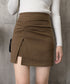 ギャザーミニスカート 無地タイトスカート レディース インナーパンツ付き ショート丈スカート ハイウエスト 膝上丈スカート お洒落ボトムス 美尻美脚スカート韓国風 24SKT-005