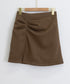 ギャザーミニスカート 無地タイトスカート レディース インナーパンツ付き ショート丈スカート ハイウエスト 膝上丈スカート お洒落ボトムス 美尻美脚スカート韓国風 24SKT-005