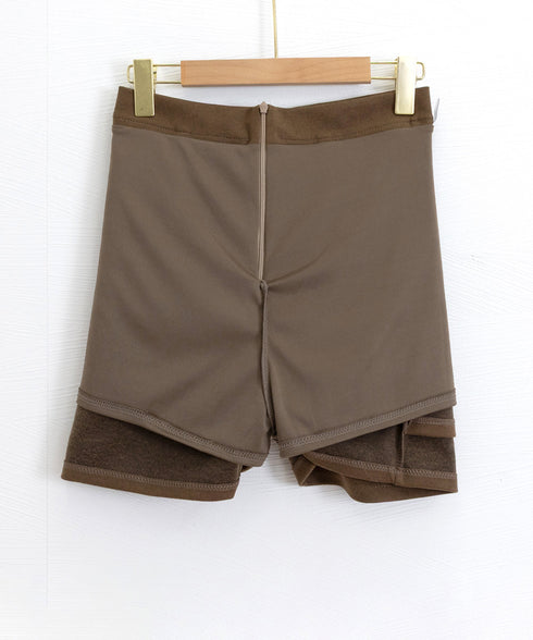 ギャザーミニスカート 無地タイトスカート レディース インナーパンツ付き ショート丈スカート ハイウエスト 膝上丈スカート お洒落ボトムス 美尻美脚スカート韓国風 24SKT-005