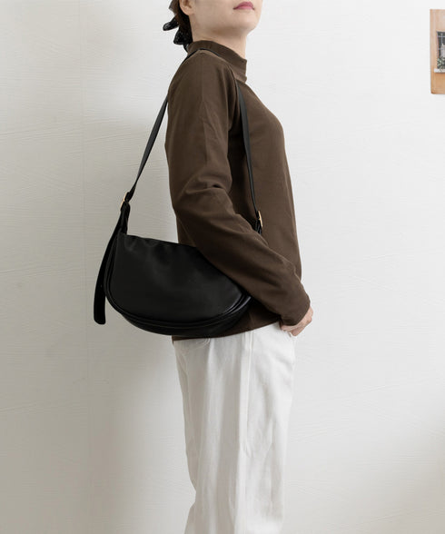 ベーシックトップス プチハイネック韓国風 ゆったりインナートップス レディース 大人カジュアル ストレッチTシャツ 着やせ 長袖カットソー 春秋 重ね着カットソー 24TPS-026