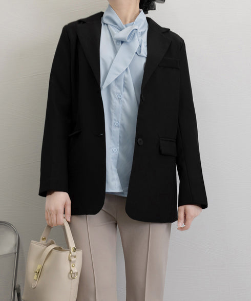 ボウタイブラウスリボンタイシャツブラウス レディース オフィスカジュアルリボントップス 体型カバー立ち襟ブラウス 着やせ 大人女性 おしゃれシャツ 30代40代 24TPS-034