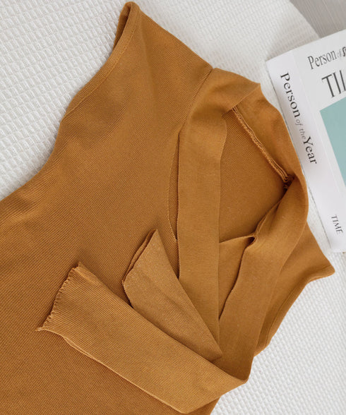 ボウタイサマーニット Vネックトップス フレンチスリーブニット カジュアル ニットプルオーバー ベーシック ニットトップス  おしゃれ フィットニットソー 無地 24TPS-041